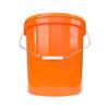 5 x Bucket with Lid, 16 Litres, Orange, Food-Safe, Airtight and Stable, Empty Bucket with Handle and Closure Lid for Food, Chemistry, Wall, Paint, Washing Powder, Adhesives view 4