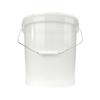 100 x Buckets with Lid, 16 Litres, Transparent, Food-Safe, Airtight and Stable, Empty Bucket with Handle and Closure Lid for Food, Chemistry, Wall, Paint, Washing Powder, Adhesives view 4