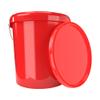 10 x buckets with lid, 16 litres, red, food-safe, airtight and stable, empty bucket with handle and closure, lid for food, chemistry, wall, paint, washing powder, adhesives view 2