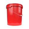 10 x buckets with lid, 16 litres, red, food-safe, airtight and stable, empty bucket with handle and closure, lid for food, chemistry, wall, paint, washing powder, adhesives view 3