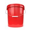 10 x buckets with lid, 16 litres, red, food-safe, airtight and stable, empty bucket with handle and closure, lid for food, chemistry, wall, paint, washing powder, adhesives view 4