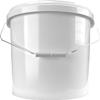 100 x Buckets with Lids, 16 Litres, White, Food-Safe, Airtight and Stable, Empty Bucket with Handle and Closure Lid for Food, Chemistry, Wall, Paint, Washing Powder, Adhesives view 4