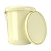 100 x buckets with lid, 16 litres, cream, food-safe, airtight and stable, empty bucket with handle and closure, lid for food, chemistry, wall, paint, washing powder, adhesives view 2