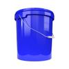 100 x buckets with lid, 16 litres, blue, food-safe, airtight and stable, empty bucket with handle and closure, lid for food, chemistry, wall, paint, washing powder, adhesives view 3