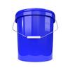 20 x buckets with lid, 16 litres, blue, food-safe, airtight and stable, empty bucket with handle and closure, lid for food, chemistry, wall, paint, washing powder, adhesives view 4