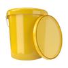 10 x buckets with lid, 16 litres, yellow, food-safe, airtight and stable, empty bucket with handle and closure, lid for food, chemistry, wall, paint, washing powder, adhesives view 2