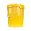 10 x buckets with lid, 16 litres, yellow, food-safe, airtight and stable, empty bucket with handle and closure, lid for food, chemistry, wall, paint, washing powder, adhesives view 3