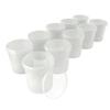 10 x buckets with lid, 16 litres, natural, food-safe, airtight and stable, empty bucket with handle and closure, lid for food, chemistry, wall, paint, washing powder, adhesives view 1