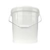 10 x buckets with lid, 16 litres, natural, food-safe, airtight and stable, empty bucket with handle and closure, lid for food, chemistry, wall, paint, washing powder, adhesives view 4