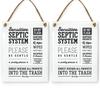 Reilly Originals 6x8 Inch Septic System Please Be Gentle Designer Bathroom Sign ~ Ready to Hang ~ Premium Finish, Durable (2) view 1