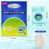 Dental Floss Deep Clean Waxed Floss Extra Wide Cleaning Slides Smoothly & Easily Perfect for Individuals with Tight & Small Gaps Between Teeth PFAS Free | Mint Flavored 66Yards x 4 Pack 630D view 2