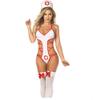 SINMIUANIME Sexy Nurse costume for Women Nurse Cosplay Lingerie Outfits Halloween Costumes with Headpiece And Socks (X25White) view 4