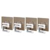 Alipis 4pcs Adhesive Mop Hooks for Household No Drilling Required Wall-Mounted Mop Hangers Strong Adhesive for Bathroom Hooks Storage view 1
