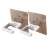 Alipis 4pcs Adhesive Mop Hooks for Household No Drilling Required Wall-Mounted Mop Hangers Strong Adhesive for Bathroom Hooks Storage view 4