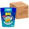 Batchelors Big Super Noodles Curry Flavour Instant Snack Pot, 100 g (Pack of 8) view 1