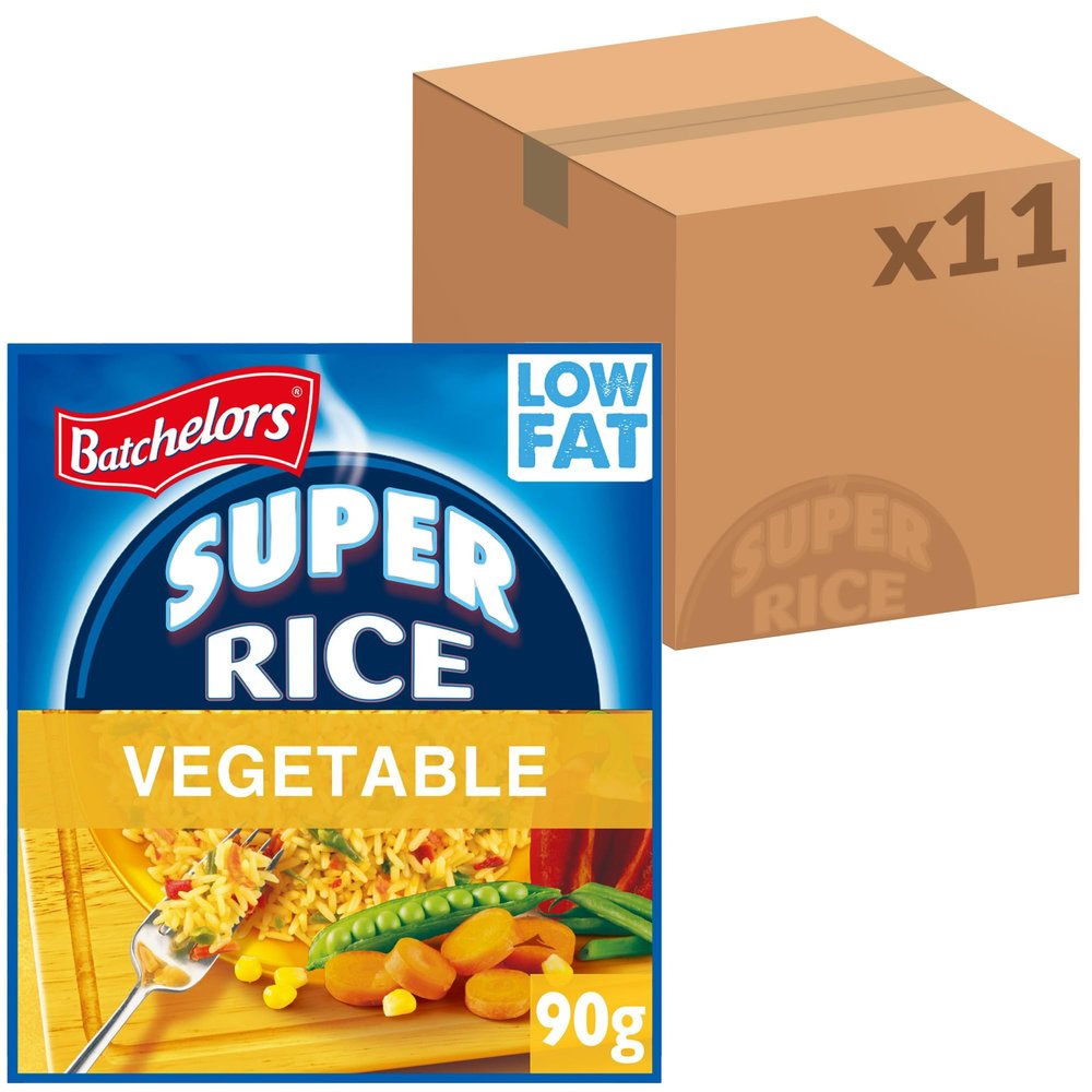 Batchelors Super Rice Golden Vegetable Flavour Packet Ready Meal, 90 g (Pack of 11)