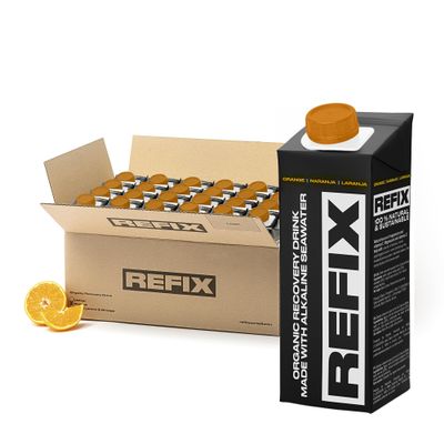 REFIX Orange 24 Tetrapak 250ml - Organic Recovery Drink