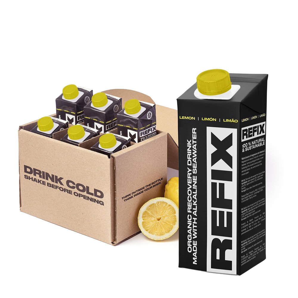 REFIX Lemon 6 Tetrapak 250ml - Organic Recovery Drink