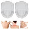 2pcs Meridians Massage Brush, Whole Body Relaxation Massage Comb Essential Oil Brush Body Scrubber Bath Body Brushes SPa Massager Device Health Care Washing Hair Scalp Shower view 2