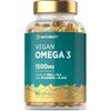 Vegan Omega 3 DHA from Algae Oil 1500mg | 60 Softgels | High Strength 450mg of ALA and 240mg of DHA Per Serving | by Horbaach view 1