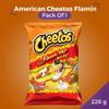 American Flamin Hot Crunchy 8oz - 226g - (Pack of 1) - Original American - Party Snack - Extreme Hot Challenge - BIG PACK - BY BLISSIFY view 4