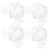 YARNOW 4pcs Iron Candy Box for Wedding Candy Box Creative Embossed for Wedding Sweets and Confectionery As Favour view 1