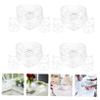 YARNOW 4pcs Iron Candy Box for Wedding Candy Box Creative Embossed for Wedding Sweets and Confectionery As Favour view 2
