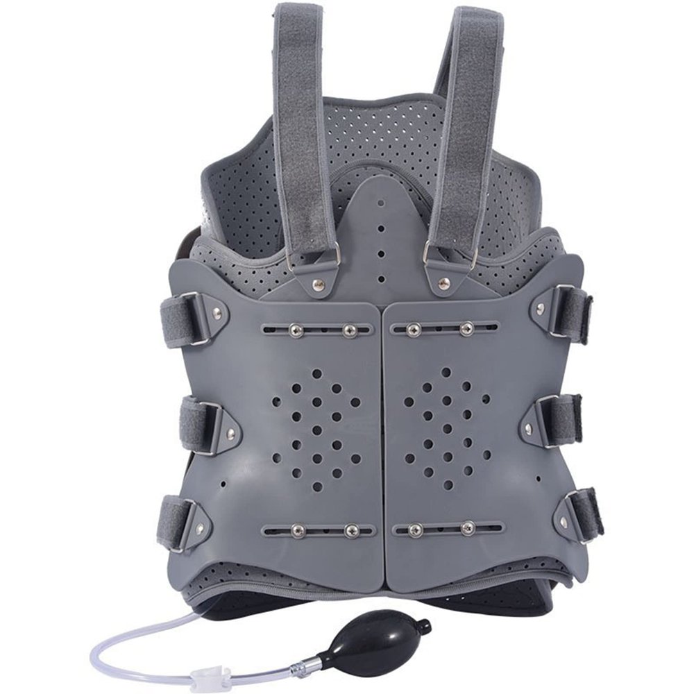Samnuerly Thoracolumbar Fixed Spinal Brace,Lumbar Orthosis Brace Back Support,Orthotics Spine Fixation Lumbar Thoracolumbar Brace for Mend Womedults (Double airbag) (Single Airbag)