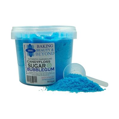 Baking Beauty and Beyond Premium Candy Floss Sugar 800g - Bubblegum Flavour