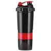 AMONIDA Protein Shaker Bottle, Portable Leak-Proof Flip Top Lid Protein Mixer Bottle with Three Separate Layers Shaker Bottle Gym Shaker Bottle for Fitness view 1