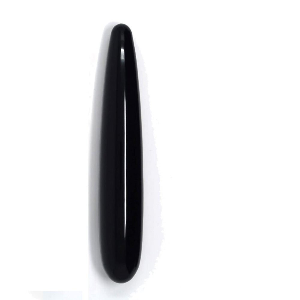 18CM Natural Obsidian Uni Wand Gemstone Craft Decorative Jade Wand,Small
