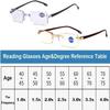 OVNMFH Sapphire High Hardness Anti-blue Progressive Far And Near Dual-Use Reading Glasses, Ultralight Reading Glasses for Women&Men (Black,'+4.0) view 2