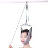 FOOJO Cervical Traction Neck Stretcher Traction Device for Neck Pain, Neck Traction Over Door Physical Therapy for Neck Decompression,Grey view 1
