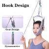 FOOJO Cervical Traction Neck Stretcher Traction Device for Neck Pain, Neck Traction Over Door Physical Therapy for Neck Decompression,Grey view 3