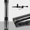 1 Pair Forearm Folding Carbon Fiber Crutches, Crutches for Adults with Non Slip Tips, Aluminum Adjustable Spring Shock-Absorbing Crutches, for Elderly, Disabled and Physically Impaired view 3