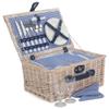 2 x Blue & White Gingham 2 Person Fitted Hamper view 1