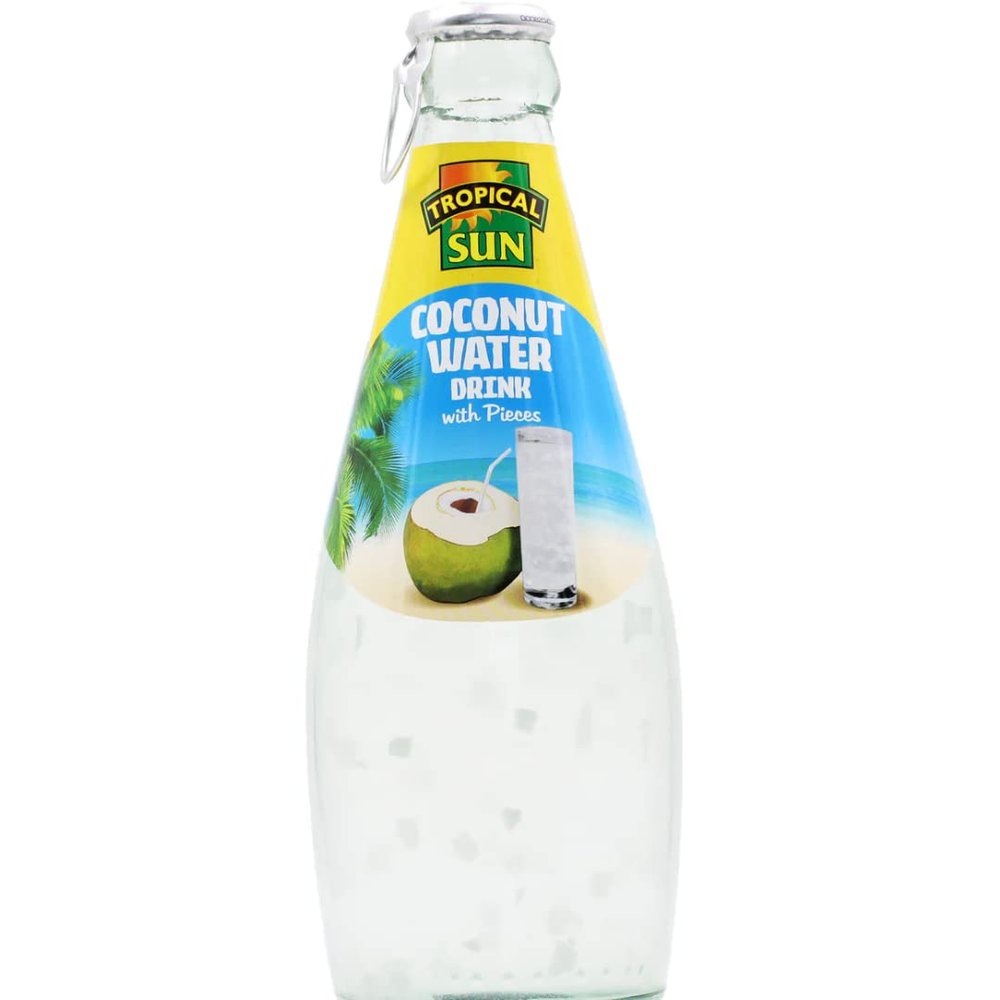 3 x Tropical Sun Coconut Water with Pieces 6x300ml