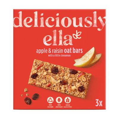 London Grocery 6 x Deliciously Ella Apple Raisin & Cinnamon Oat Bar Multipack 3 x 50g
