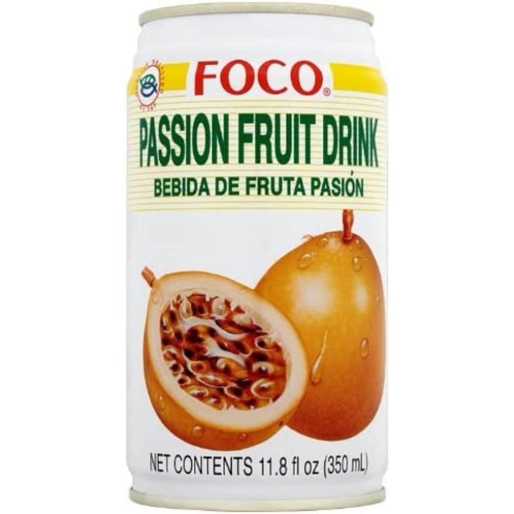 Foco Passion Fruit Drink 350ml x 12  Refreshing Passion Fruit Flavoured Beverage, Ready to Drink