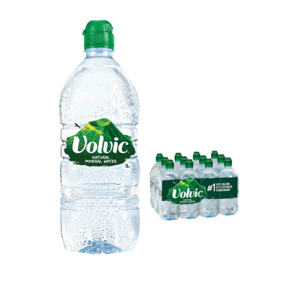 2 x Volvic Water Sport Cap 12 x 1L