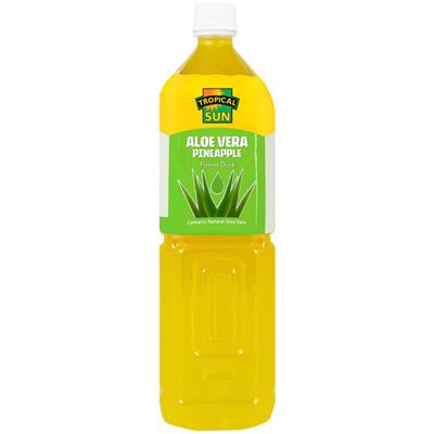 2 x Tropical Sun Aloe Vera Pineapple 6 x 1.5Ltr