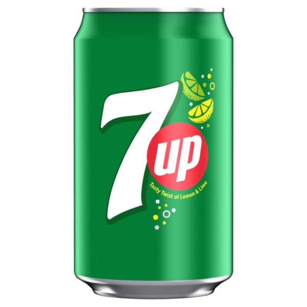 2 x 7UP Original Cans (24  330ml)  Refreshing Lemon & Lime Soft Drink  Sparkling Carbonated Beverage  Case Pack for Home, Office & Catering