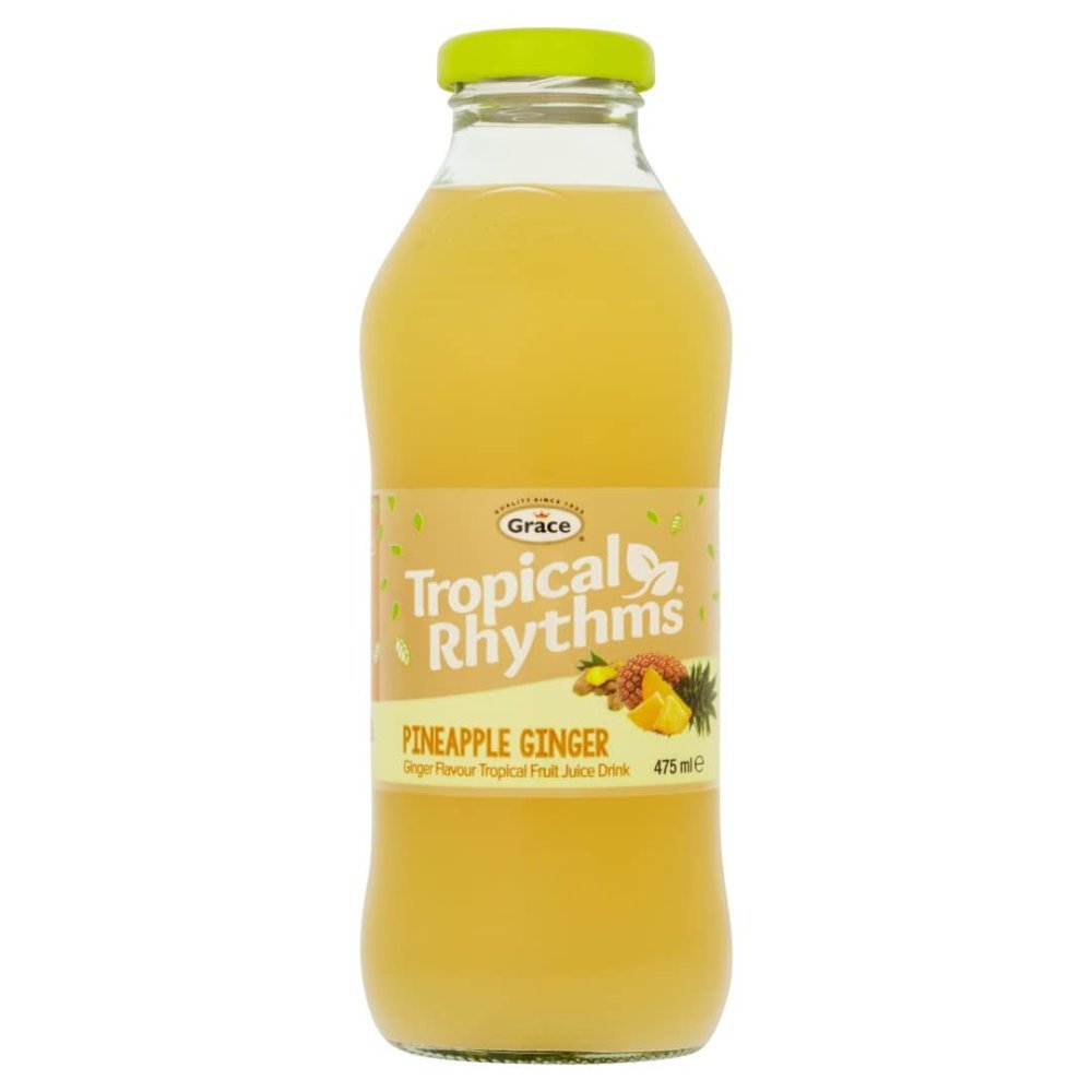 2 x Grace Tropical Rhythms Pineapple Ginger 12 x 475ml