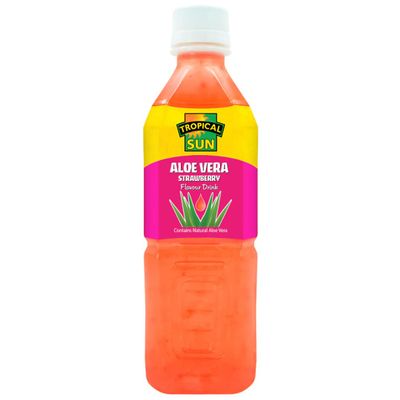 2 x Tropical Sun Aloe Vera Strawberry 12 x 500ml