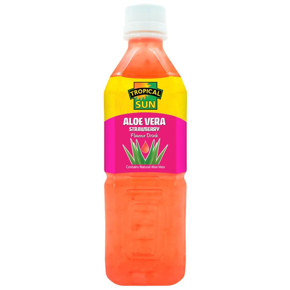 2 x Tropical Sun Aloe Vera Strawberry 12 x 500ml