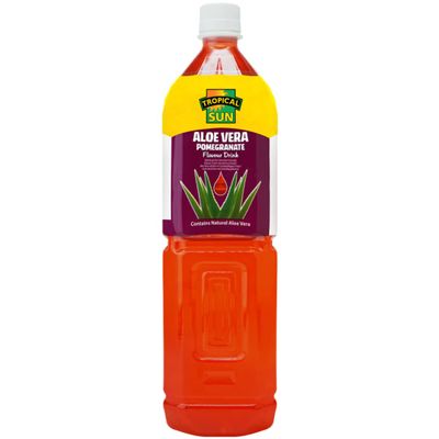 2 x Tropical Sun Aloe Vera Pomegranate 6 x 1.5Ltr