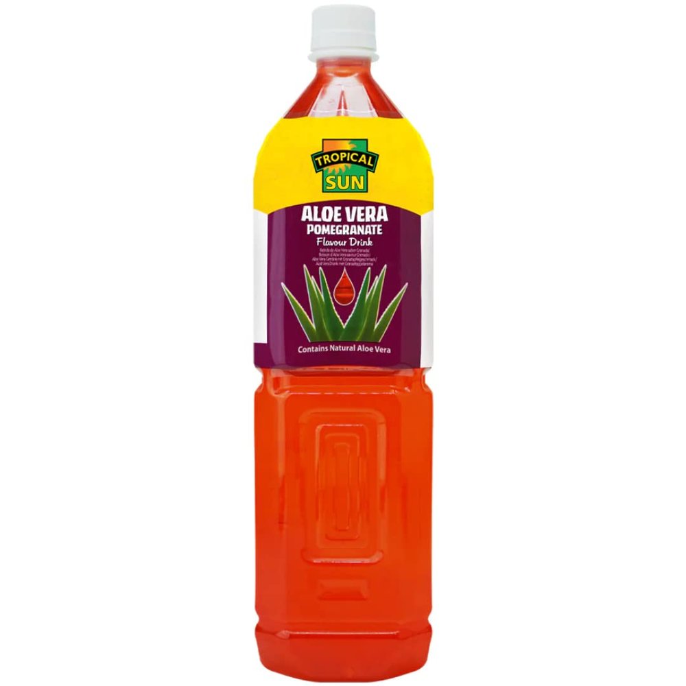 2 x Tropical Sun Aloe Vera Pomegranate 6 x 1.5Ltr
