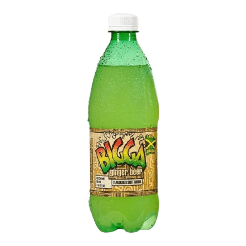 Bigga Ginger Beer 600ml (Case of 12) | Jamaican Soft Drink | Bold & Spicy Caribbean Refreshment | Sparkling Ginger Beverage