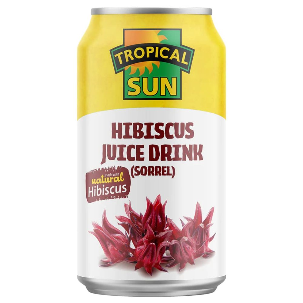 2 x Tropical Sun Hibiscus (Sorrel) Juice Drink 12 x 330ml