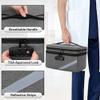 Trunab Small Medical Bag with Lock, Medicine Storage Organizer Bag with Mini Pouch for Home, Travel, Emergency, Grey(Empty Bag), Patented Design view 4